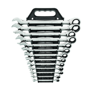 GearWrench 13 Piece 72-Tooth 12 Point Ratcheting Combination SAE Wrench Set T398-KDT9312