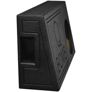 Qpower Single 10" Truck Ported SPL Empty Woofer Box with Bed Liner Spray M119-QBTRUCK110V