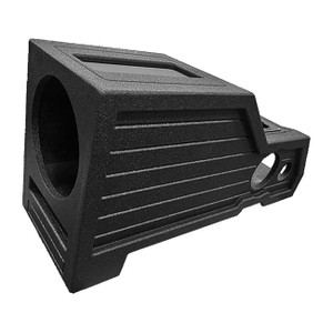 QPower QBOMB '15-'24 F-150/ '17-'24 Super Duty Crew Cab Center Console Single 12" Vented Empty Woofe M119-QBFORDCC15
