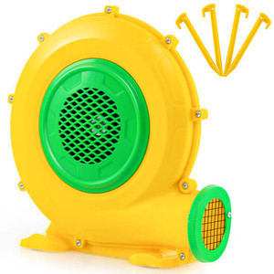 480W Air Blower Air Pump Fan with Convenient Handle and Ground Stakes-480W - Color: Yellow - Size:  D681-ES10290US