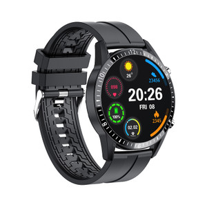 Color: Silicone black - Compatible with Apple, Smart watch I9 wearable bracelet compatible with IOS Q119-CJZBNSSZ00315-Silicone black