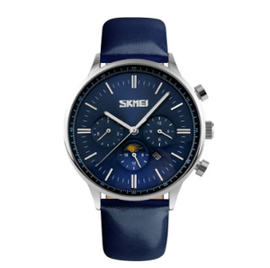 Color: Blue - Waterproof quartz watch Q119-CJZBNSSY01141-Blue