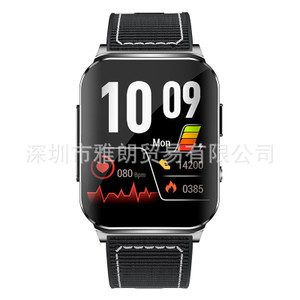 Color: Nylon Black - Smart Watch Heart Rate ECG  Monitoring Step Counting Smart Bracelet Q119-CJJX226353205EV