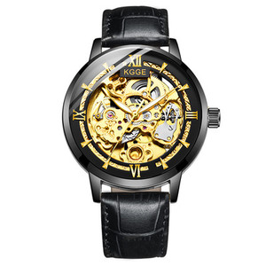 Color: Black belt - Men's fully automatic mechanical watch Q119-CJZBNSJX00342-Black belt