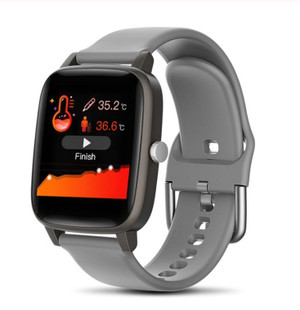 T98 Smart Watch Body Temperature Heart Rate Blood Pressure Monitor Sports Tracker Fitness Men Women K484-PEL_0H1NTGCC