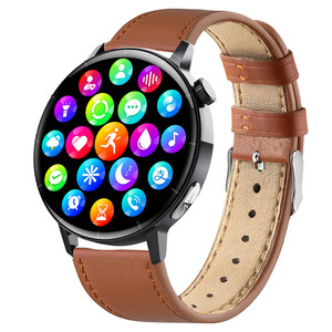 Color: F67PRO Black Brown Leather - Smart Watch ECG Blood Glucose Monitoring Sports Bracelet Intell Q119-CJJX253372412LO