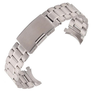 Color: Silver, Size: 16mm - Solid stainless steel with elbow strap gold black strap Q119-CJZBNSYD00727-Silver-16mm