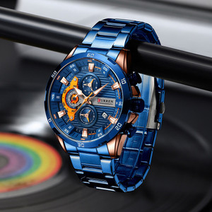 Six-hand Steel-band Round Quartz Watch A Stylish Timepiece Q119-CJNS2763042