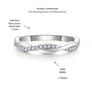 Size: US Size 8.5, Product Color: Secondary Ring - Moissanite Ring, Engagement Diamond Ring Womens  Q119-CJYD275275118RI