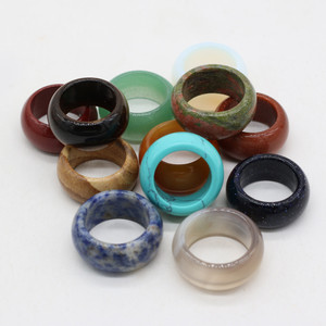 Natural Semi-precious Stone Colorful High-end Elegant Ring Q119-CJYD2177615