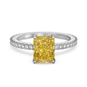 Color: DY120571SWHB, Size: No 5 - Women's Fashion All-matching 925 Sterling Silver Yellow Diamond R Q119-CJLX255626221UF