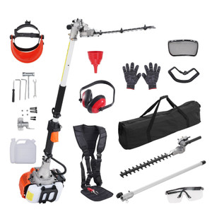 15.7-inch 26CC 2 Cycle Gas Hedge Trimmer, Gas Powered Pole Hedge Trimmer with Dual Sided Dual Actio E415-RQLLJGZJDLLJRN337V0