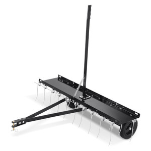 Tow Behind Dethatcher, 40-inch Tow Dethatcher with 20 Spring Steel Tines, Lawn Dethatcher Rake for  E415-QXSCJDHC40QYY2E4BV0