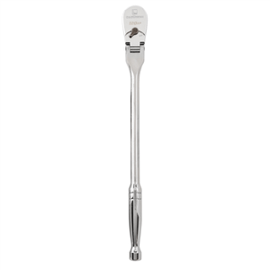 GearWrench 1/2 Inch Drive 120XP Full Polish Chrome Flex Head Teardrop Ratchet T398-KDT81306XP