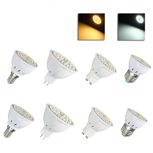 ZX E27 E14 GU10 MR16 LED 4W 48 SMD 3528 LED Pure White Warm White Spot Lightt Lamp Bulb AC110V AC22 C122-1076565