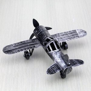 Tin plane model decoration airplane small toy Q119-CJWJWJYZ03209