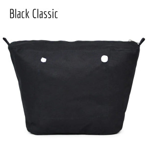 Color: black - TANQU New Inner Lining Zipper Pocket for Classic Obag Insert with Inner Waterproof C F640-12000038615883269