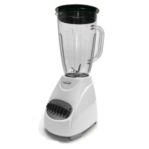 Brentwood 12 Speed Blender with Plastic Jar in White D970-JB-220W