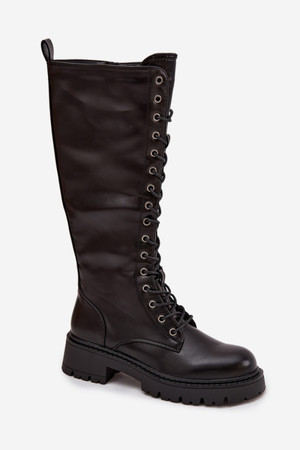 black - Thigh-Hight Boots model 220719 Step in style U704-220719