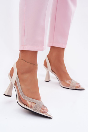 beige - Heel sandals model 226503 Step in style U704-226503