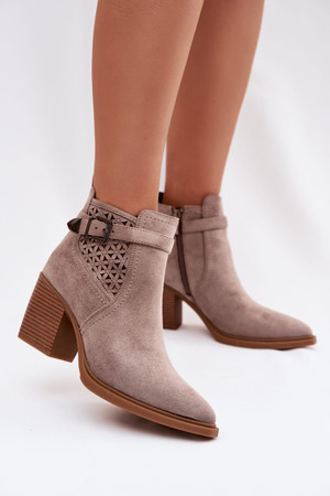 beige - Heel boots model 224702 Step in style U704-224702