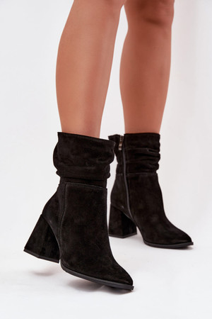 black - Heel boots model 220193 Step in style U704-220193