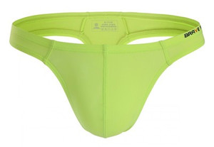 Color: Fluorescent green, Size: M - Ice silk men's thong Q119-CJNSNYYD00034-Fluorescent green-M