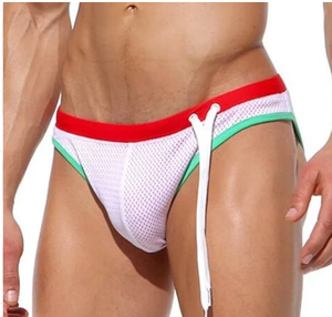 Men's Triangle Swimwear Mesh Double Layer Fabric Q119-CJNSNYYD00025