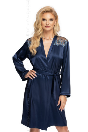 navy blue - Bathrobe model 161226 Irall U704-161226