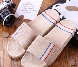 Color: Beige, Size: 46 47 - 2021 summer new antiskid lovers home bathroom slippers Q119-CJBHNSNS02727-Beige-46 47
