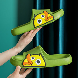 Color: Green, Shoe size: 40or41 - Sandals And Slippers Non-slip Home Indoor Bathroom Thick Cute Sli Q119-CJNS122687946TG