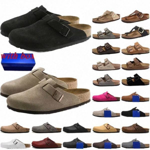 Color: Red - Size: Eur 37 - with box Designer Clogs Sandals Clog Slippers Cork Flat High Quality Fa Y829-1403909067025760260