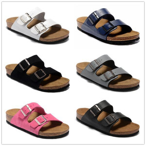 Color: Clear - Size: Women US6/M4 (Eur 37=24CM) - Arizona Cork slippers Hot Selling Fashion Men Sum Y829-1241931560769372205