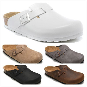 Color: Black - Size: L11/M9 (Eur42=27CM) - New Boston Cork slippers shoe Women mens flip flops outd Y829-1239754951575965836