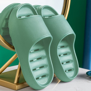 Color: Purple, Size: 37 38 - Soft Leaking Thick Slippers for Home Bathroom Anti-slip Q119-CJBHNSNS33689-Purple-37 38