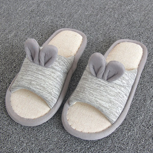 Color: Grey, Size: 36to37 - Household Children'S Cotton And Linen Household Shoes Q119-CJNS111673109IR