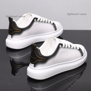 Color: White Grass Green - Size: Eur 37 - 2025 Versatile leather white shoes for men write trendy c Y829-1418397482544824344