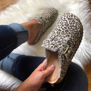 Color: Color 5 - Size: EUR42 - Adult: yes - Warm Thicken Lamb Wool Slippers Women 2025 Winter Fur F Y829-1451310404976357466