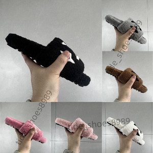 Color: Colour 10 - Size: ERU 38 - Designer fur slides Slippers Men Women Wool Slides Skin Chypre Sl Y829-1397864128865808495