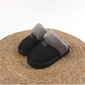 Color: No box Image Color - Size: US6=EUR 37 - Plush Insulated Women's Woolen Slippers - Flat Botto Y829-1296539331103666200
