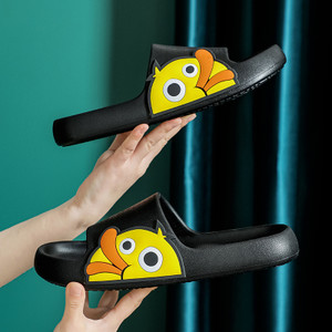 Color: Black, Shoe size: Size210 - Sandals And Slippers Non-slip Home Indoor Bathroom Thick Cute Sl Q119-CJNS122687969QJ