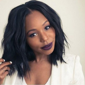 7 Colors Available Middle Side Part Curly Style High Fashion Women Short Synthetic Wig A392-wig012