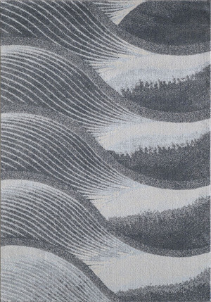 8' X 11' Blue and Gray Abstract Area Rug N270-475275