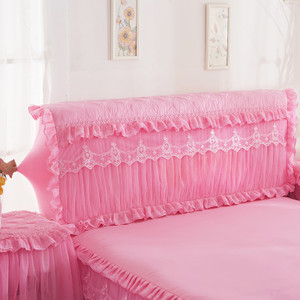 Color: Pink, Size: 150cm - Korean Version Of The Princess Quilted Thickened Elastic All-inclusive B Q119-CJCZ123048412LO