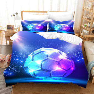 Color: A, Size: 260X220 - Sports Football Series Three-piece Bed Q119-CJCZ116990906FU