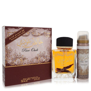 Lattafa Pure Oudi by Lattafa Eau De Parfum Spray Plus 1.7 oz Deodorant 3.4 oz (Women) V728-561355