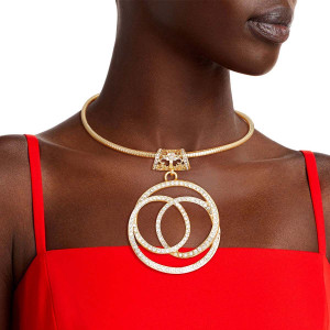 Gold 3D Pendant Necklace T226-9485496025407