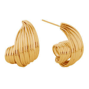 Stud 14K Small Spiral Wire Earrings for Women T226-9485403226431
