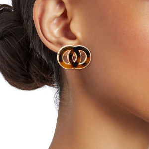 Tortoiseshell Infinity Earrings T226-9485625524543