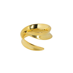 Simple Wide River 925 Sterling Silver Adjustable Ring R866-HFH_650131498708